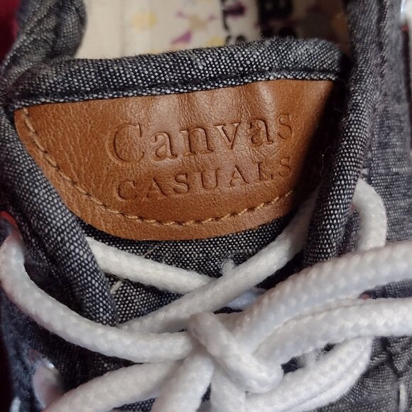 Women’s Canvas Casual Black and White Shoes – Size 7 - Picture 8 of 14